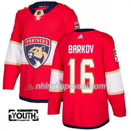 Florida Panthers Dresy Aleksander Barkov 16 Červená 2017-2018 Adidas Authentic - Dětské